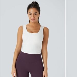Halara U Neck Crossover Barre Ballet Dance Tank Top